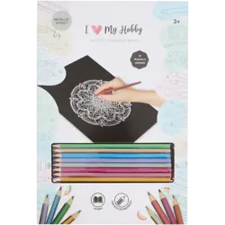 Omalovánky I Love My Hobby – 30 motivů + 8 metalických per Mandaly