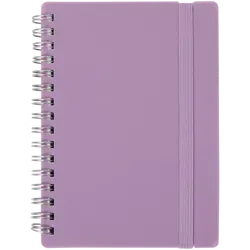 Poznámkový blok A6 s kroužkovou vazbou – 80 listů 80gsm Fialová