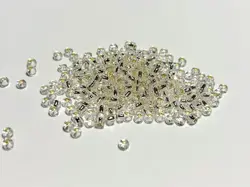 Preciosa rokajl 11/0 – průhledná se stříbrným průtahem (78102), 10 g