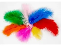 Prachové peří 10g mix barev