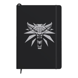 Poznámkový blok The Witcher A5 „Wlk “ s gumičkou