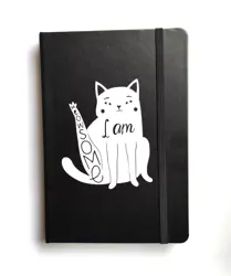 Poznámkový blok A5 „Meowsome“ s gumičkou