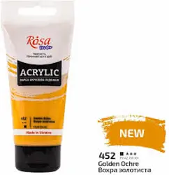 Akrylová barva ROSA Studio – 75 ml  452 golden ochre