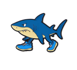 Smaltovaný pin Žralok 