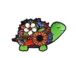 Smaltovaný pin želva 