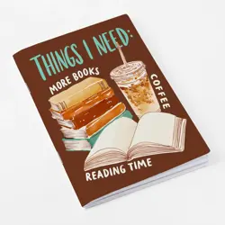 Zápisník s potiskem A5 Things I need – nelinkovaný, 40 listů 