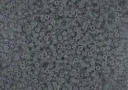 Rokajlové korálky Toho  - Round 15/0 : Transparent-Frosted Lt Gray TR-15-9F 