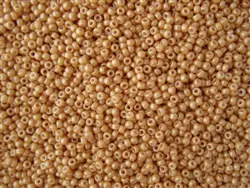 Rokajlové korálky Toho  - Round 15/0 : Opaque-Lustered Dk Beige TR-15-123D