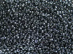 Rokajlové korálky Toho - Round 11/0 : Metallic Hematite TR-11-81 