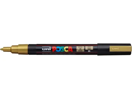 Akrylový fix Uni Posca PC-3M 0,9–1,3 mm –  25 zlata