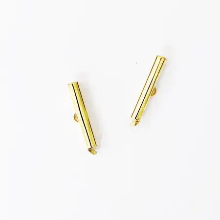 Koncovka zásuvná, zlatá – 19 mm