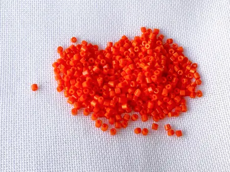Preciosa® sekaný rokajl 10/0 – 10 g oranžová