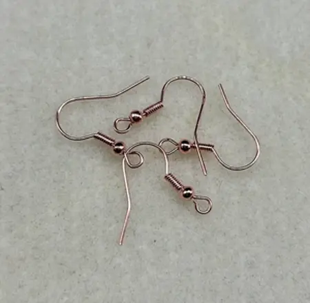 Náušnicový afroháček 20mm rose gold