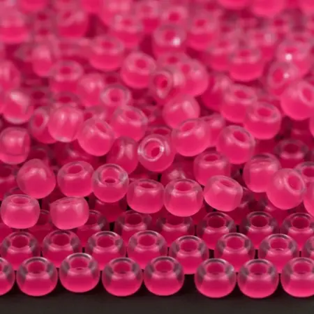 PRECIOSA rokajl 6/0, 3,7 mm, 10 g neon pink (08777)