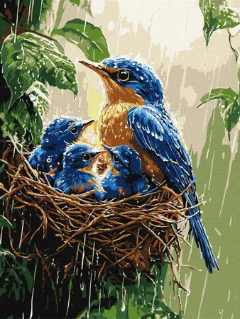 Malování podle čísel – plátno 30×40 cm KHO 6741 Jarní déšť