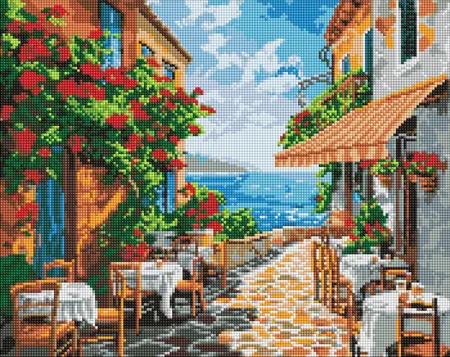Diamantová mozaika bez rámu 40×50 cm  Klidný koutek