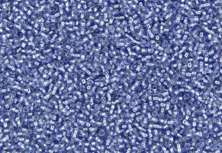 Rokajlové korálky - Round 15/0 : Silver-Lined Lt Sapphire TR-15-33