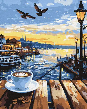 Malování podle čísel 40×50 cm Istanbulské ráno