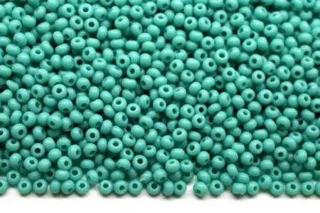 Preciosa rokajl 10/0 – světle tyrkysový neprůhledný (63130), 10 g