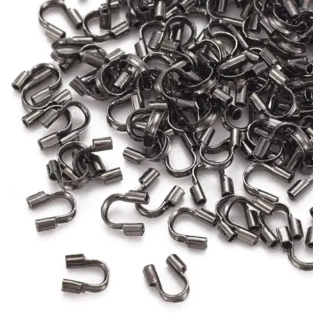 Antracit  Koncovka podkova 4 × 5 mm, 10 ks 