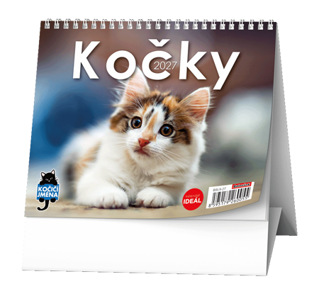 Stolní kalendář 2027 Kočky