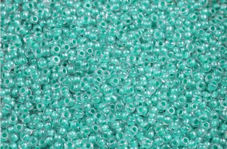 Preciosa rokajl 10/0 – světle tyrkysový průhledný (38658), 10 g