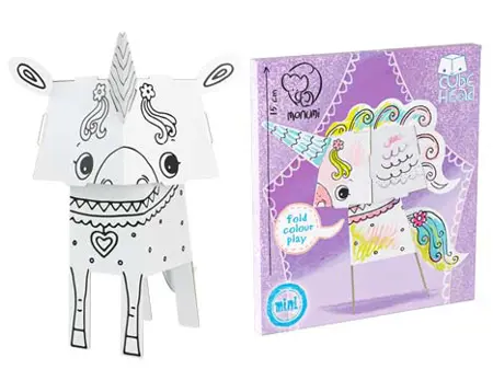 3D MINI Jednorožec k vymalování