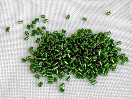 Preciosa® sekaný rokajl 10/0 – 10 g zelená