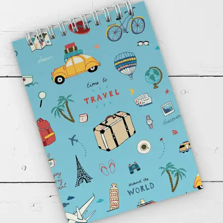 Blok kroužková vazba A6  Travel