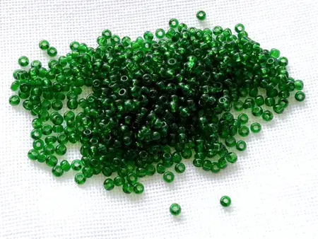 Preciosa rokajl 9/0 – středně zelená (50060), 10 g