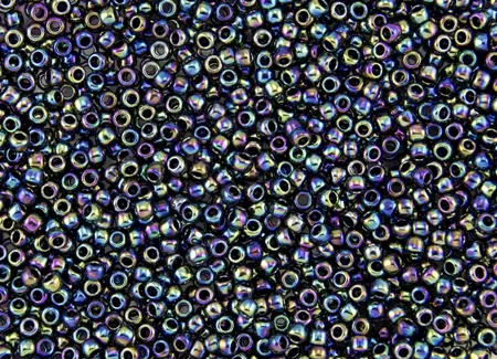 Rokajlové korálky - Round 15/0 : Metallic Rainbow Iris TR-15-86
