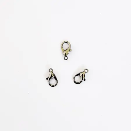 Karabinka - platina - 12 x 6 mm