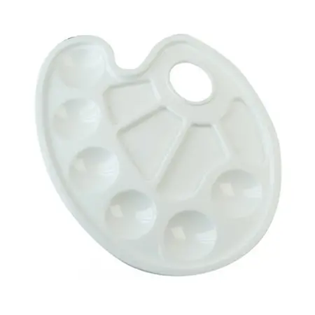 Malířská paleta plast mala bílá 10 misek 