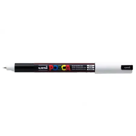 Acrylic marker Uni Posca 0.7mm PC-1MR – 01 bílá