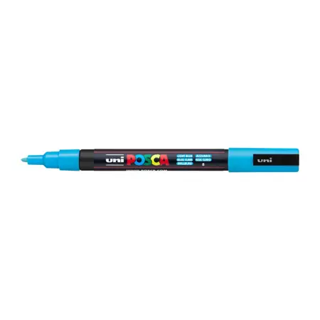 Akrylový fix Uni Posca PC-3M 0,9–1,3 mm –  08 světle modrá