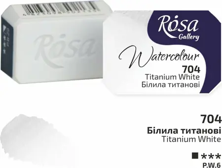 Akvarelové barvy Rosa 2,5ml 704 titanium white