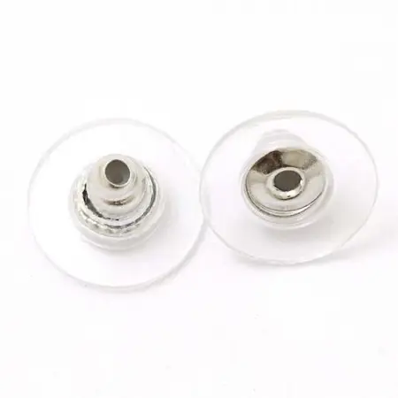 Náušnicová zarážka 10mm Stříbrná 