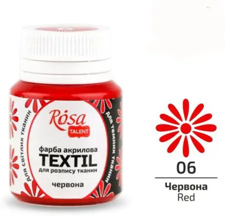 Barva na textil Rosa 20ml 06 Red 