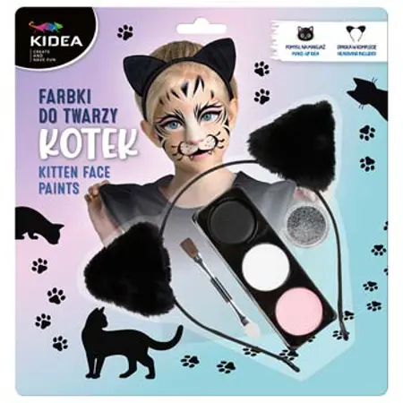 Barvy na obličej - Koťátko