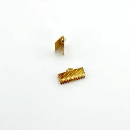 Plochá zamačkávací koncovka 16mm růžove zlato