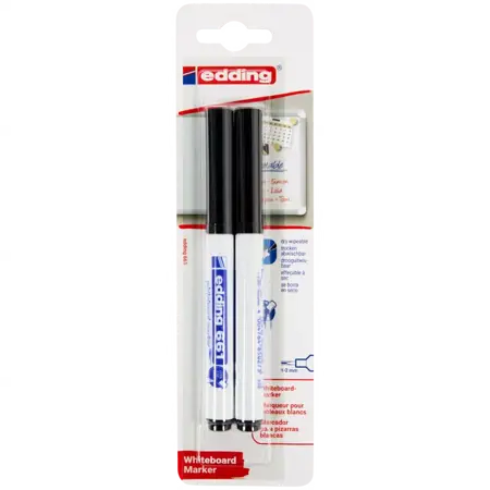 Fixy na bílou tabuli Edding černe