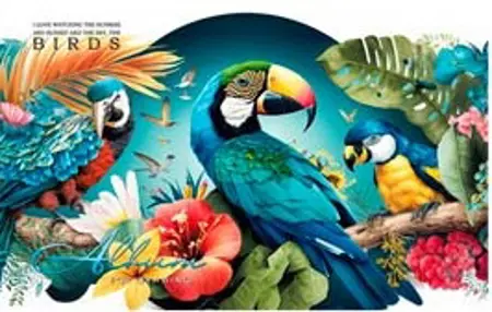 Sketchbook STILL LIFE A4 Papoušci