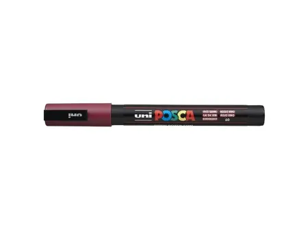 Akrylový fix Uni Posca PC-3M 0,9–1,3 mm – 60 red wine