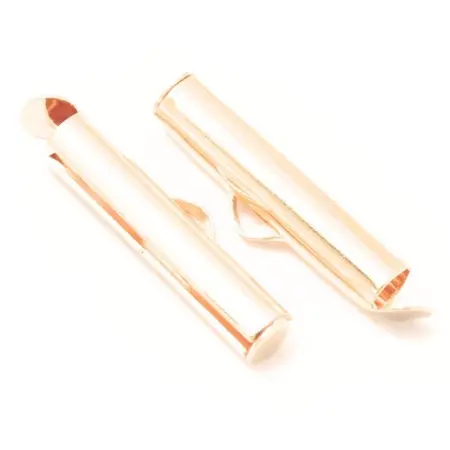 Koncovka zásuvná  Růžové zlato 19mm