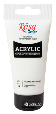 Akrylová barva Rosa Studio 401 titanium white 75ml