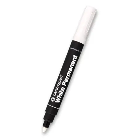 Permanentní popisovač Centropen 8586 bílý