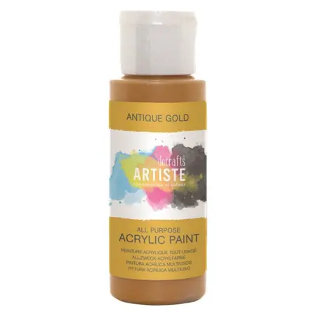   Akrylové barvy Artiste 59ml metal zlatá