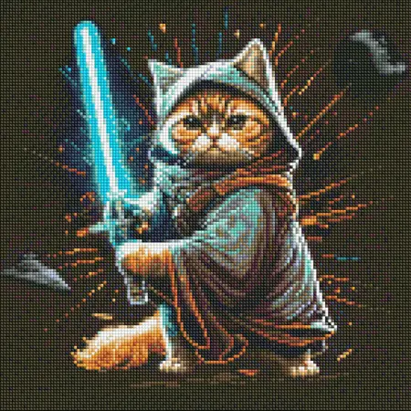 Kočka bojovnice 40х40 AMO 7565