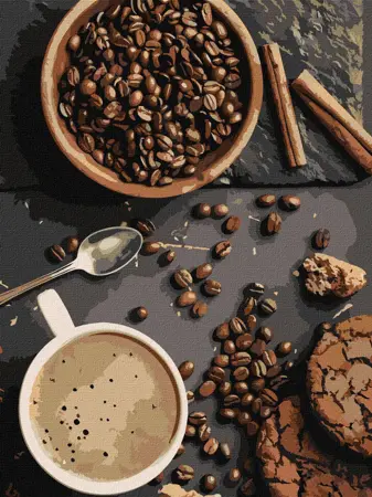 Voňavá káva 30х40cm