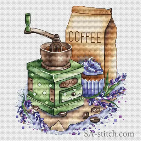  Mlýnek na kávu s levandulí A038